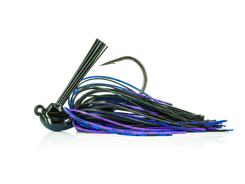 3/8oz Black Blue Purple Big Hook Kento Jig - Molix