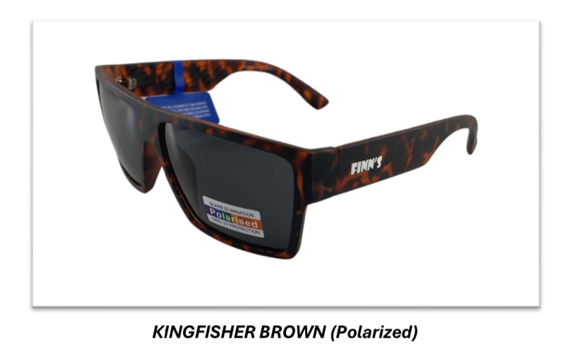 Kingfisher Polarized Sunglasses Finn's Eyewear – Baits4U TA VISKAS