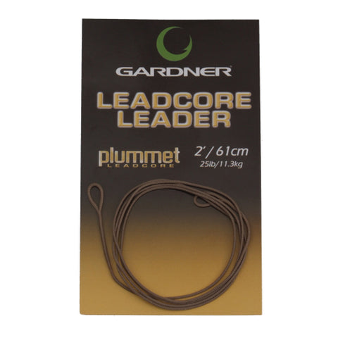 25lb Plummet Leadcore Leader Green - Gardner