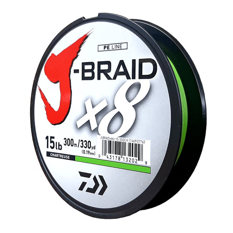 15lb CHART 300m J-Braid x8 0.19mm