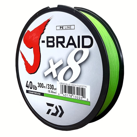 40lb CHART 300m J-Braid x8 0.32mm
