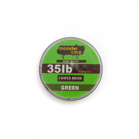 35lb Coated Braid Green - Hooklinks