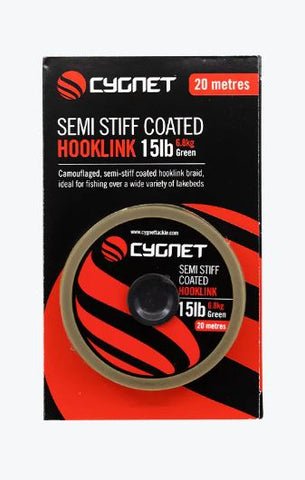 25lb Semi Stiff Coated Hooklink 20m - Cygnet