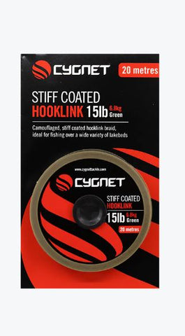35lb Stiff Coated Hooklink 20m - Cygnet