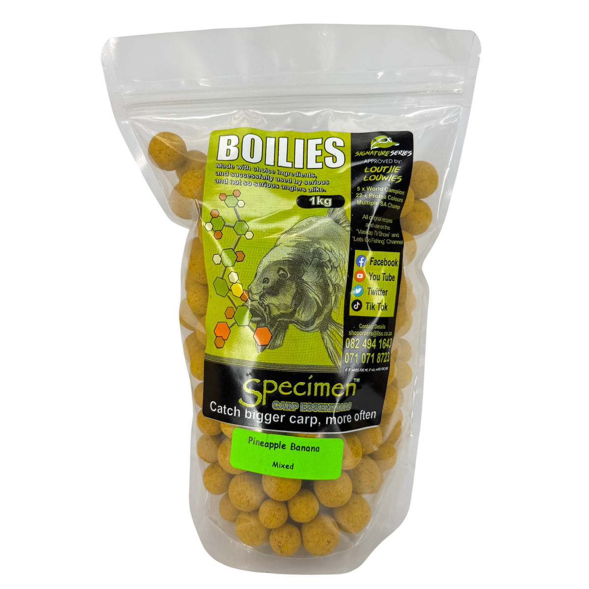 Pineapple Banana 1kg Mixed - LL BO – Baits4U TA VISKAS