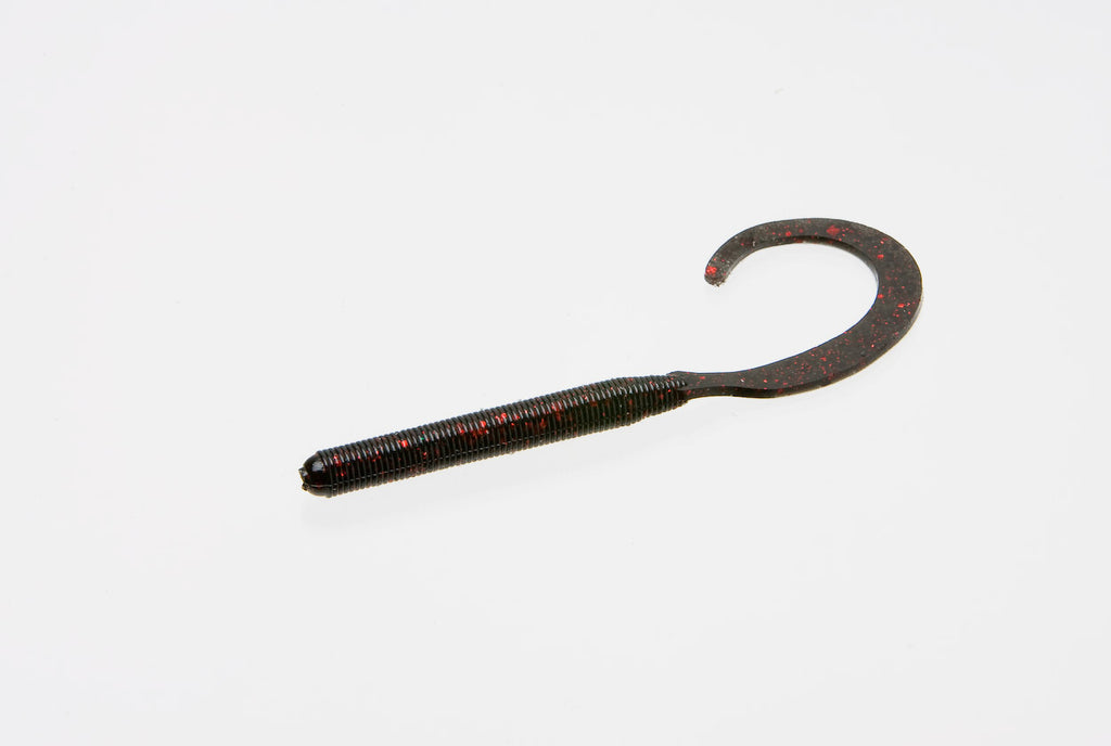 Black - C-Tail Worm – Baits4U TA VISKAS