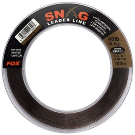 40lb Trans Khaki Snag Leader 0.57mm 100m