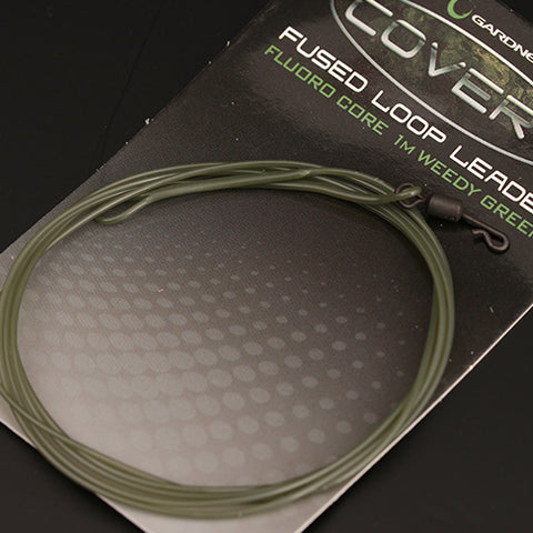 Fused Loop Leader Green 1m Fluoro Core Leader - Gardner – Baits4U TA VISKAS