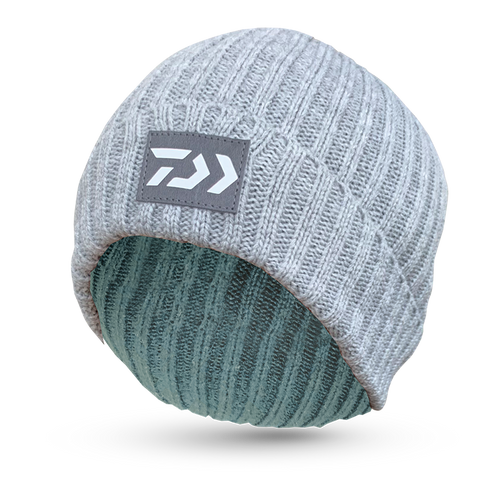 Grey Cuffed Daiwa Beanie