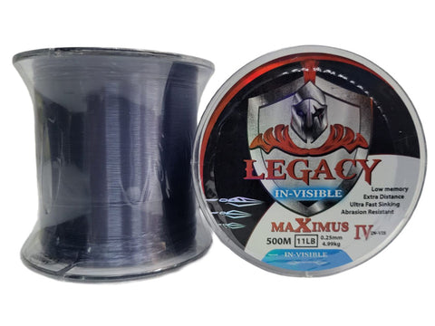 9lb Grey In-Visable 0.23mm 500m - Legacy