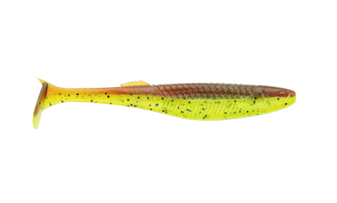 4" Motor Oil Chartreuse Kickman - Crush City