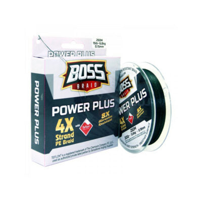 20lb 250m Power Plus 4x Braid - BOSS