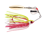 1/8oz Chart White Bleeding Bait Mini-King - Spinnerbait