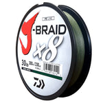 30lb 300m J-Braid x8 0.28mm D/GRN